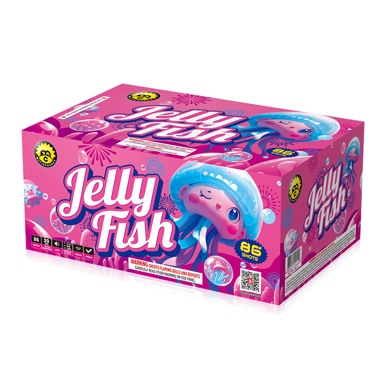 Jelly Fish 86 lövés 200 g torta mc111