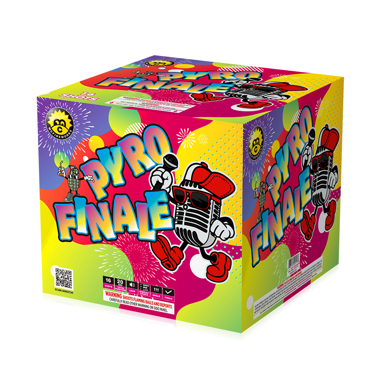 Pyro finálé 16 lövés 500 g torta választék MC517